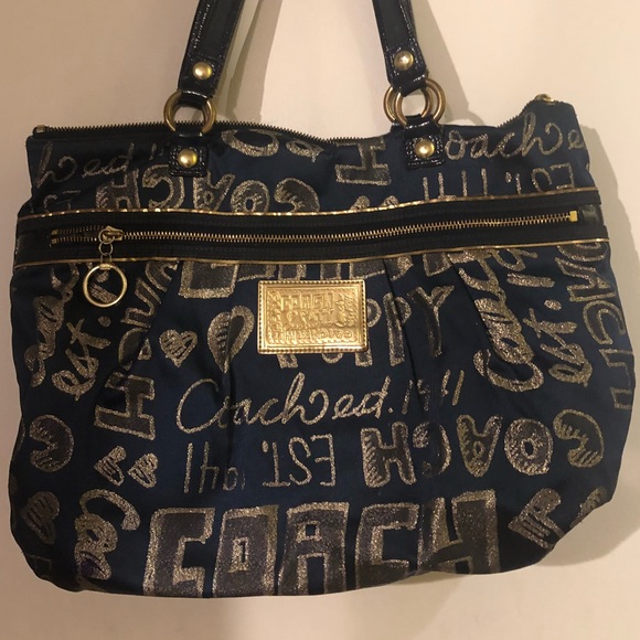 Large Coach Tote bag from the Poppy Collection. - Picture 2 of 4